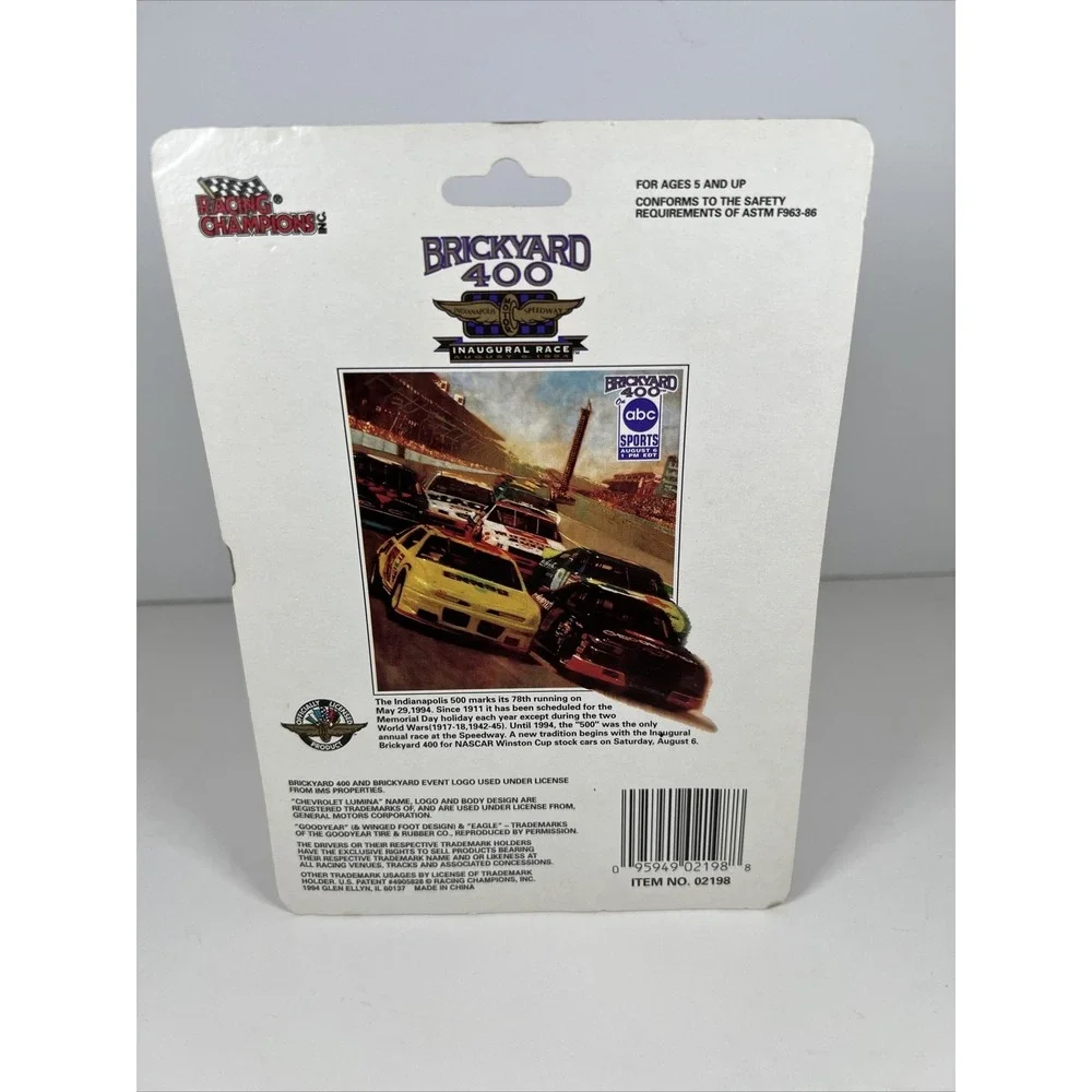 Sealed Rare Racing Champions Brickyard 400 Inaugural Race 1994 1:64 Die Cast(20)